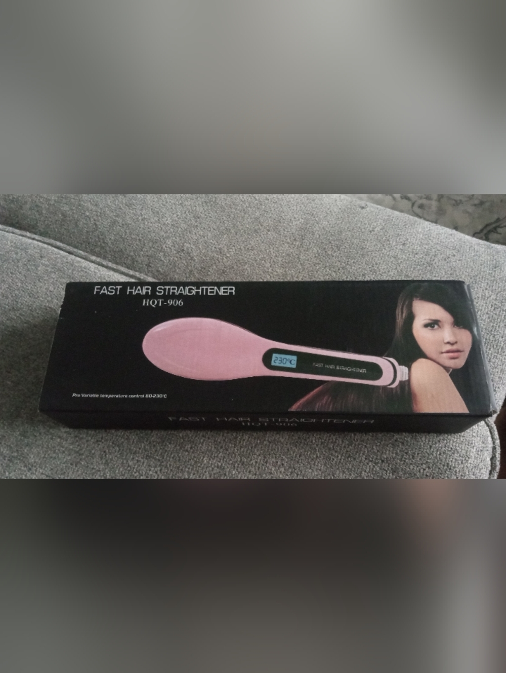 Fast Hair Straightener Pink - Professional Hair Brush Straightener New